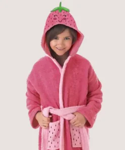 Albornoz Infantil Fresa